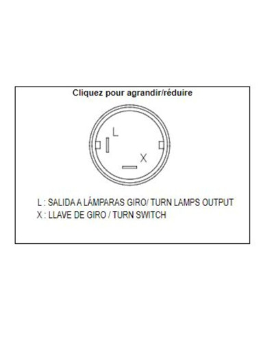 Relais de clignotant TECNIUM DZE OE 2 pôles 12V