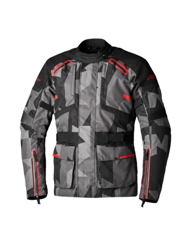 Veste RST Endurance CE textile - camo/gris/rouge