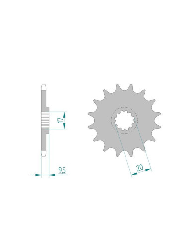 Kit chaine DID  ALU KTM SX 65...
