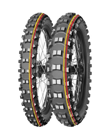 Pneu MITAS TERRA FORCE-MX SM 80/100-21 NHS 51M TT SOFT TO MEDIUM RED YELLOW