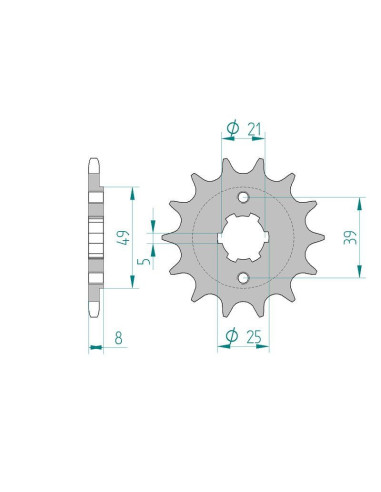 Kit chaîne DID acier KYMCO MXU 150...