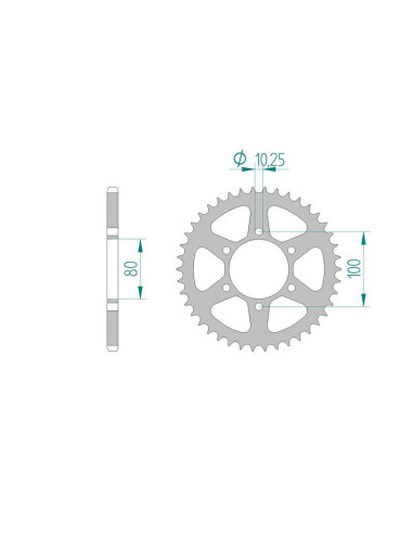 Kit chaine DID  ACIER LAVERDA 750...