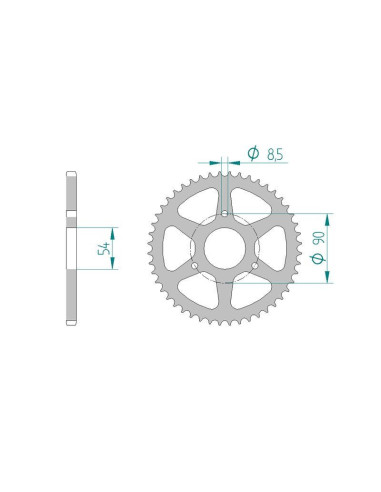 Kit chaine DID  ACIER MALAGUTI DRAKON...