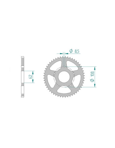 Kit chaine DID  ACIER MH RY-Z 50 SM...