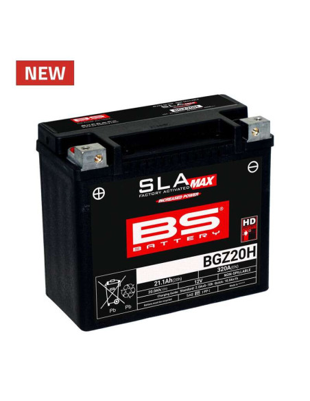 Batterie BS BATTERY SLA Max sans entretien activée usine - BGZ20H