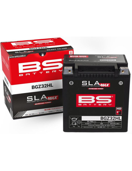 Batterie BS BATTERY SLA Max sans entretien activée usine - BGZ32HL