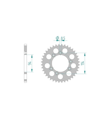 Kit chaine DID  ALU MONTESA 314 R...