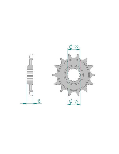 Kit chaîne DID acier MORINI 1200...