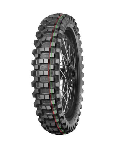 Pneu MITAS TERRA FORCE-MX MH 100/90-19 57M TT MEDIUM HARD TERRAIN RED GREEN NHS