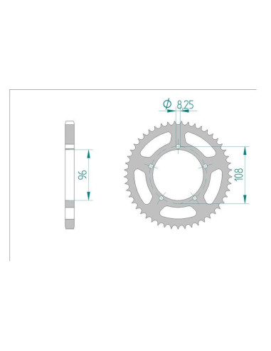 Kit chaine DID  ACIER MZ SM 125...