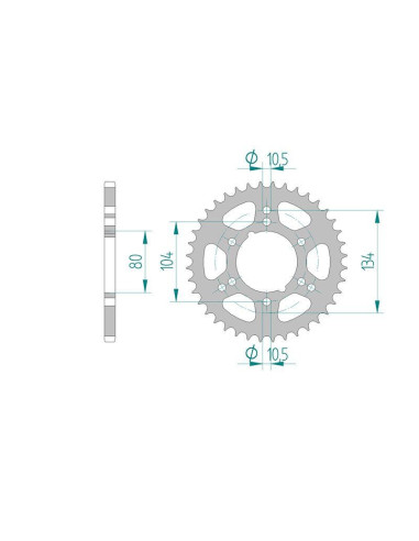 Kit chaine DID ACIER POLARIS 250...