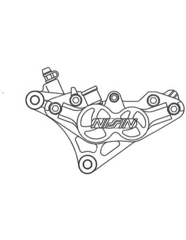 Etrier de frein 4 pistons axial NISSIN - gauche