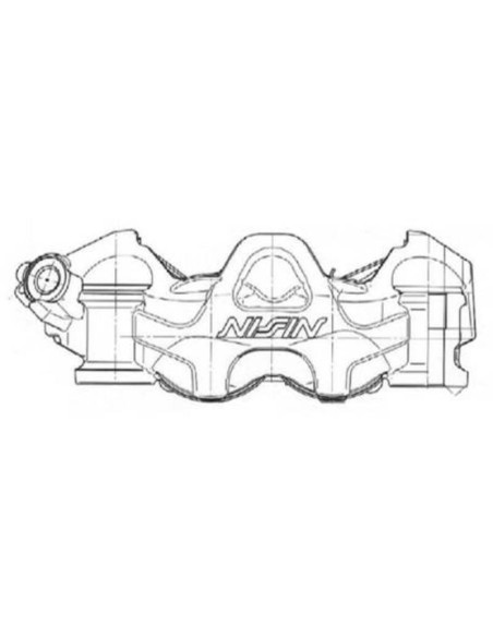 Etrier de frein 4 pistons radial NISSIN - droit