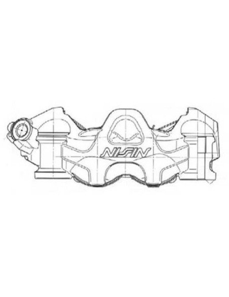 Etrier de frein 4 pistons radial NISSIN - gauche