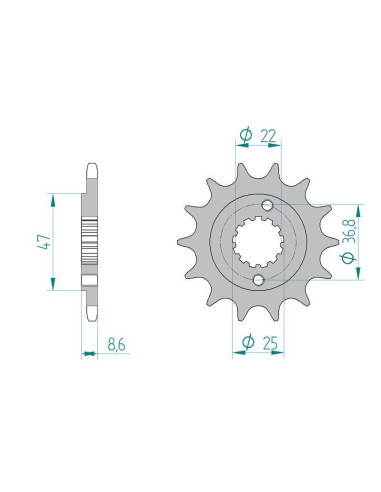 Kit chaine DID  ACIER POLARIS 500...