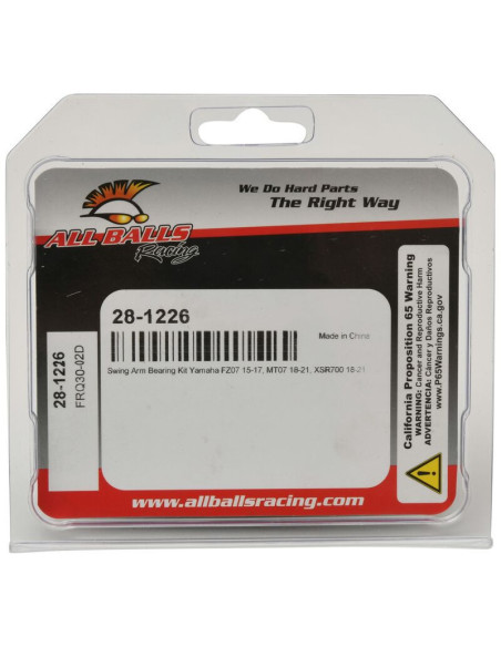 Kit réparation de bras oscillant ALL BALLS