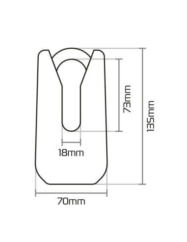 Bloque disque OXFORD Monster - jaune
