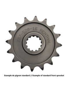 Pignon RENTHAL acier standard 515U - 520