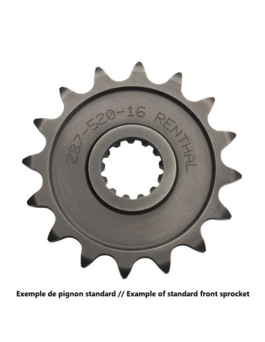 Pignon RENTHAL acier standard 515U - 520
