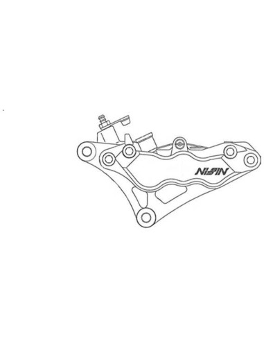 Etrier de frein 6 pistons radial NISSIN - gauche