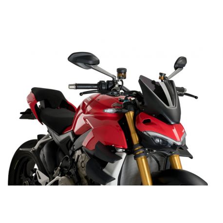 Saute vent Naked new generation sport DUCATI Streetfighter V4 fumé foncé