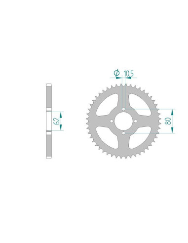 Kit chaine DID  ACIER SACHS 125...