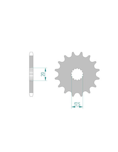 Kit chaine DID  ACIER SACHS 125 ZZ...