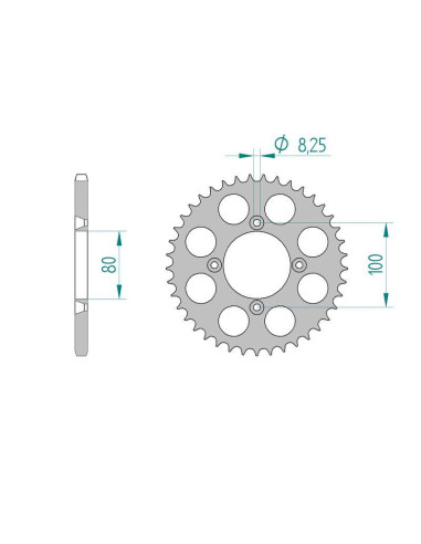 Kit chaine DID  ALU SCORPA 250 SY...