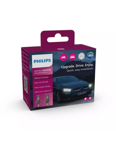 Ampoule PHILIPS H4 Ultinon Access 12V/16W - x1