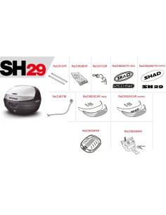 Pièces de rechange pour SHAD SH29.