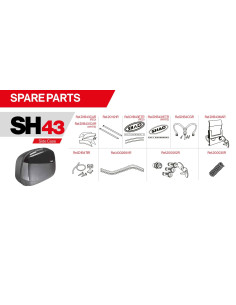 Pièces de rechange pour SHAD SH43.