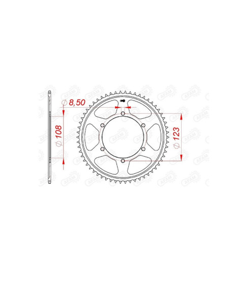 Couronne AFAM acier standard 92220 - 428