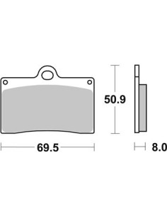 Plaquettes de frein moto SBS 566RST
