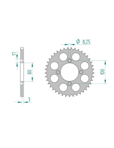 Kit chaine DID  ALU SHERCO 320...