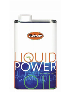 Huile pour filtre à air TWIN AIR Bio Liquid Power Foam biodégradable - Bidon 1L x12 2