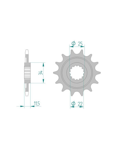 Kit chaine DID  ALU SHERCO SE/ SER...