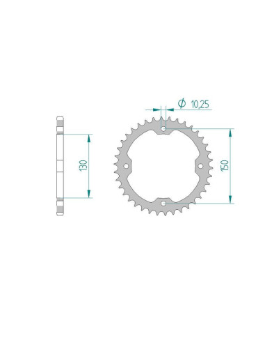 Kit chaine DID  ACIER SMC 250 BLAST/...