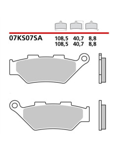 Plaquettes de frein BREMBO métal fritté - 07KS07SA 2