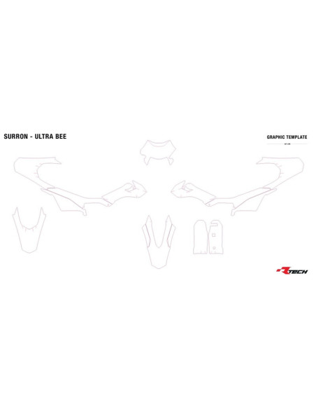 Kit plastique RACETECH - Replica 6 pièces