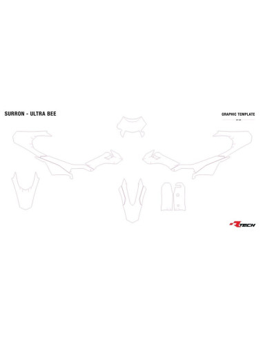 Kit plastique RACETECH - Replica 6 pièces