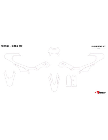 Kit plastique RACETECH - Replica 6 pièces