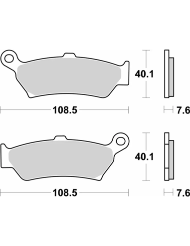 Plaquettes de frein BREMBO Off-Road métal fritté - 07BB43SP