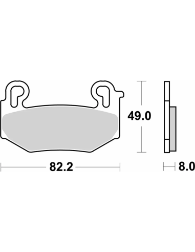 Plaquettes de frein BREMBO Off-Road métal fritté - 07BB42SA