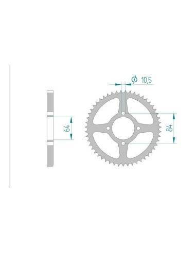 Kit chaîne DID acier SUZUKI RV 125...