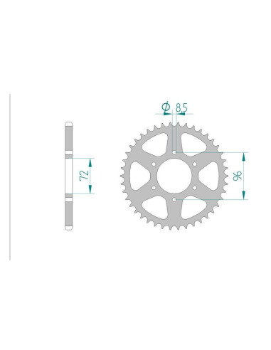 Kit chaine DID  ACIER SUZUKI DR 250 S...