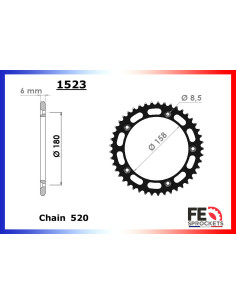 Couronne en ACIER pour moto...