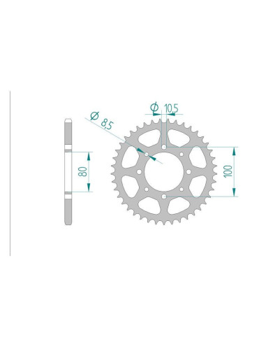 Kit chaine DID  ACIER SUZUKI GN 250...