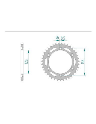 Kit chaîne DID acier SUZUKI RMZ 250...