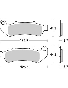 Plaquettes de frein moto SBS Sinter 685HS