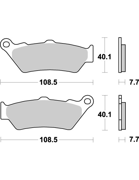 Plaquettes de frein moto SBS Ceramic 674 HF